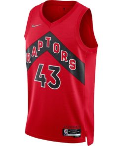 Alternative view of Pascal Siakam Toronto Raptors Nike 2021/22 Diamond Swingman Jersey - Icon Edition - Red