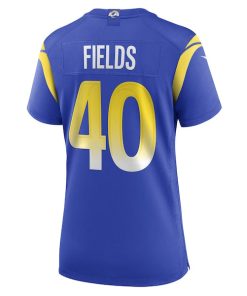 Alternative view of Tony Fields Los Angeles Rams Nike Women's Team Game Jersey -  Royal