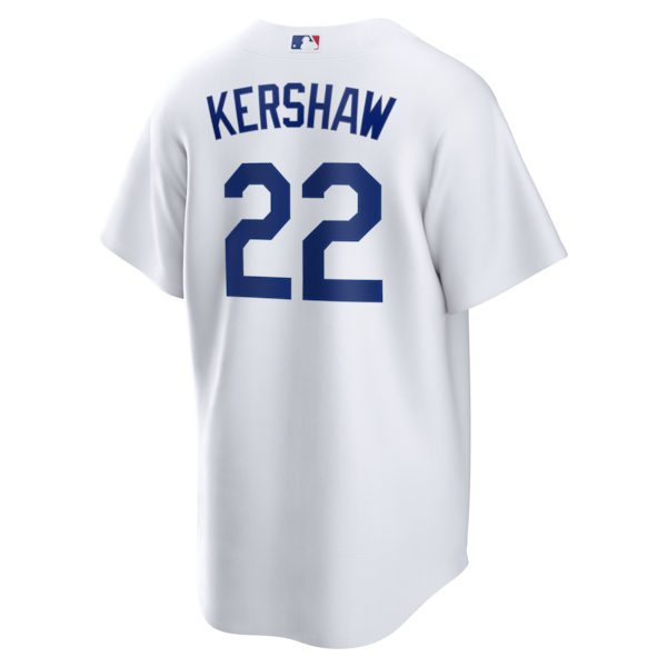 Clayton Kershaw Los Angeles Dodgers Nike Home Replica Jersey - White - Image 3