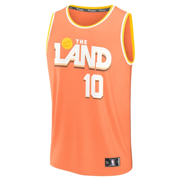Darius Garland Cleveland Cavaliers 2025/26 City Edition Fast Break Jersey - Orange - Image 2