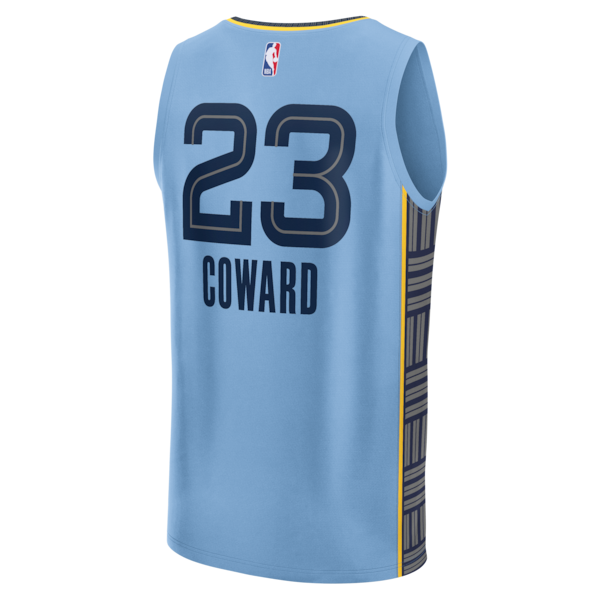 Cedric Coward Memphis Grizzlies Fast Break Replica Player Jersey - Statement Edition - Light Blue - Image 3