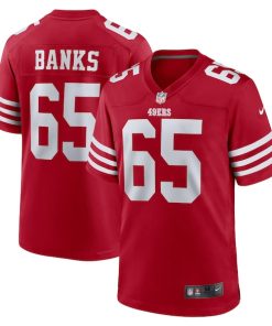 Aaron Banks San Francisco 49ers Nike Game Jersey - Scarlet