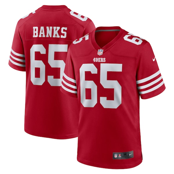 Aaron Banks San Francisco 49ers Nike Game Jersey - Scarlet