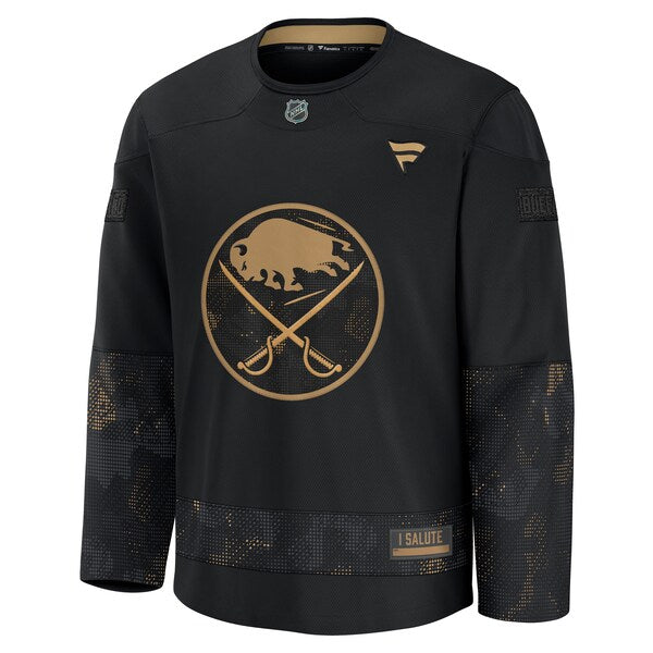 Buffalo Sabres 2024 Military Appreciation Practice Jersey - Black - Image 2