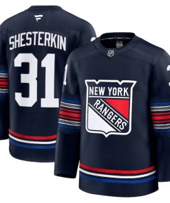 Igor Shesterkin New York Rangers  Alternate Premium Jersey - Navy/Blue