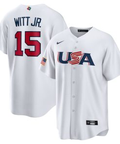 Bobby Witt USA Baseball Nike 2023 World Baseball Classic Replica Player Jersey - White