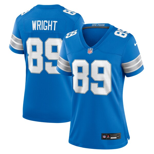 Brock Wright Detroit Lions Nike Women's Team Game Jersey - Blue - Image 2