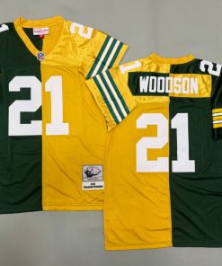 Charles Woodson Green Bay Packers Authentic Split Throwback Retired Player Jersey