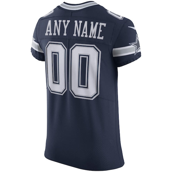 Dallas Cowboys Nike Vapor Elite Custom Jersey - Navy - Image 3