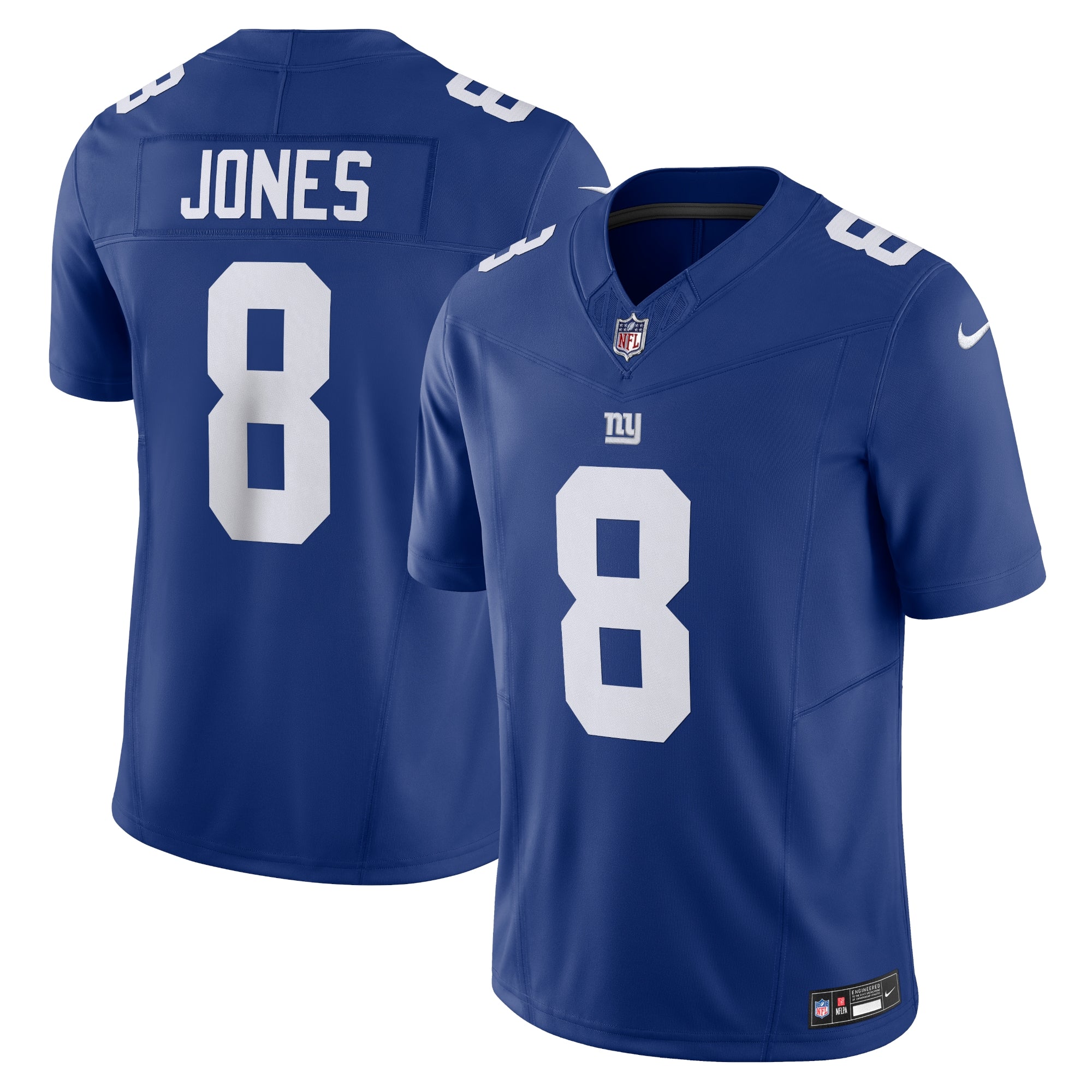 Daniel Jones New York Giants Nike Vapor F.U.S.E. Limited Jersey - White - Image 5
