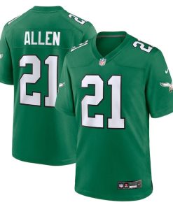 Eric Allen Philadelphia Eagles Nike Alternate Game Jersey - Kelly Green/Green