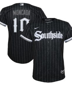 Yoan Moncada Chicago White Sox Nike Youth City Connect Replica Player Jersey - Black