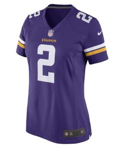 Alternative view of Alexander Mattison Minnesota Vikings Nike Women's Game Player Jersey - Purple