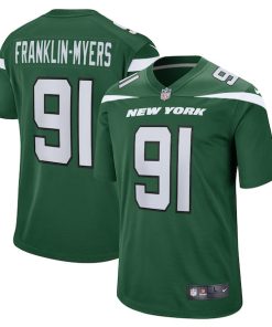John Franklin-Myers New York Jets Nike Game Jersey - Gotham Green