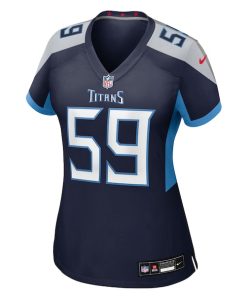 Alternative view of Kyron Johnson Tennessee Titans Nike Women's Team Game Jersey -  Navy