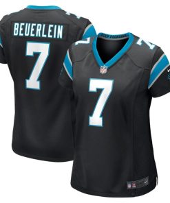 Steve Beuerlein Carolina Panthers Nike Women's Retired Player Jersey - Black