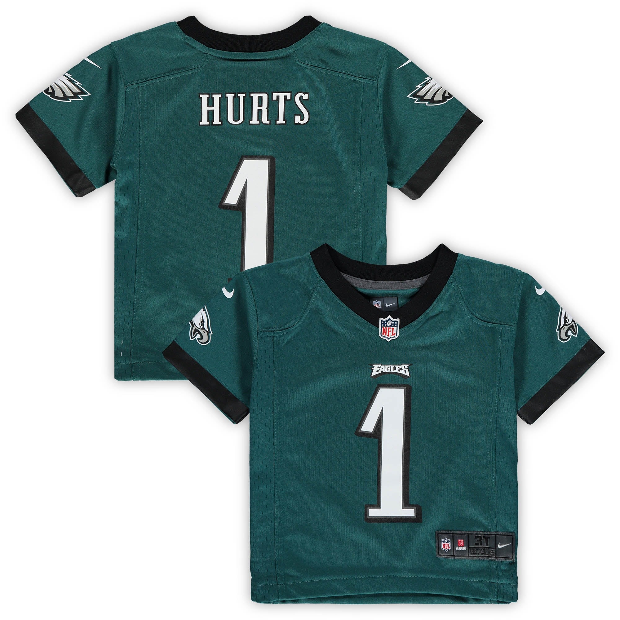 Jalen Hurts Philadelphia Eagles Nike Toddler Game Jersey - Kelly Green/Green - Image 6