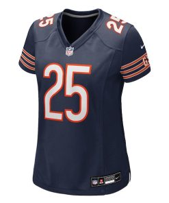 Alternative view of Kyle Monangai Chicago Bears Nike Women's Team Game Jersey -  Navy
