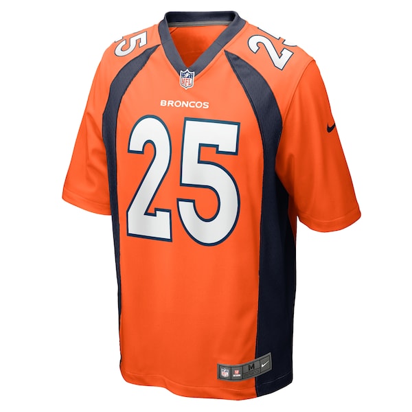 Samaje Perine Denver Broncos Nike Game Player Jersey - Orange - Image 2