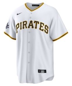 Alternative view of Paul Skenes Pittsburgh Pirates Nike 2025 MLB All-Star Game Home Replica Player Jersey - White