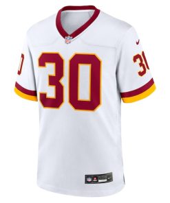 Alternative view of Austin Ekeler Washington Commanders Nike Game Super Bowl Era Jersey - White
