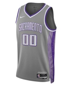 Alternative view of Sacramento Kings Nike Unisex 2022/23 Swingman Custom Jersey - City Edition - Black