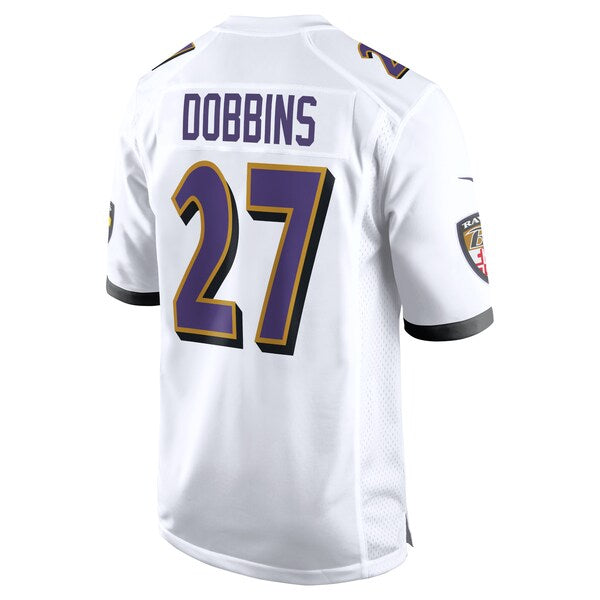 J.K. Dobbins Baltimore Ravens Nike Game Jersey - White - Image 4