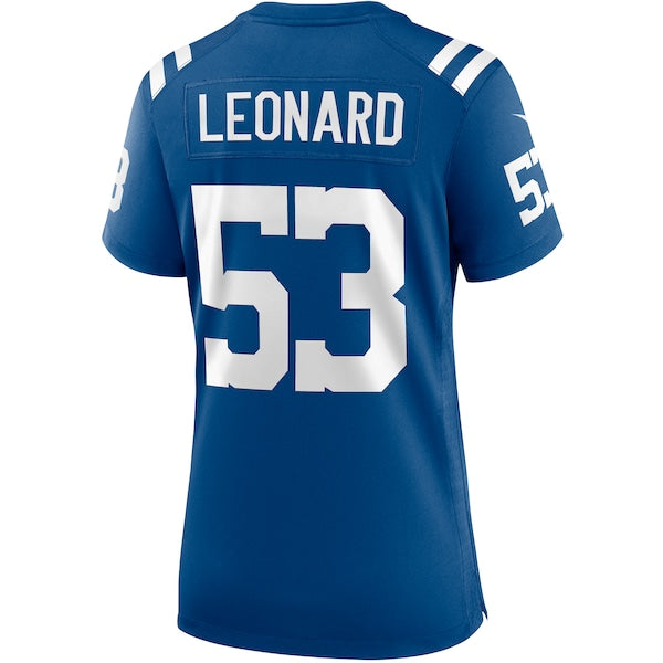 Shaquille Leonard Indianapolis Colts Nike Women's Player Game Jersey - Royal - Image 3