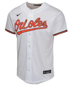 Alternative view of Jackson Holliday Baltimore Orioles Nike Youth Home Player Game Jersey - White