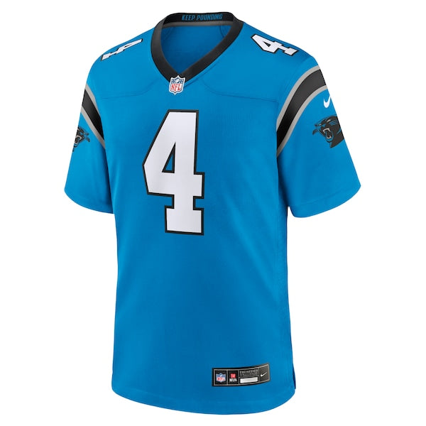 Tetairoa McMillan Carolina Panthers Nike Alternate Game Jersey - Blue/Black - Image 4
