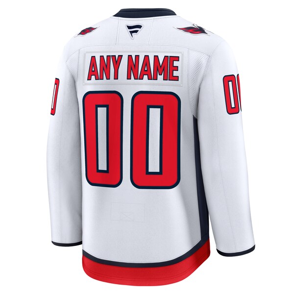 Washington Capitals Away Premium Custom Jersey - White/Red/Black - Image 5