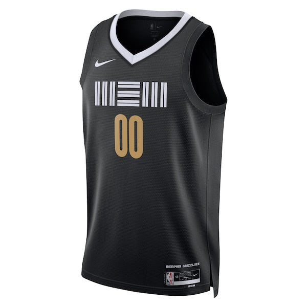 Memphis Grizzlies Nike Unisex 2023/24 Custom Swingman Jersey - Black - City Edition - Image 2