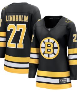 Hampus Lindholm Boston Bruins  Women's Home Breakaway Player Jersey - Black