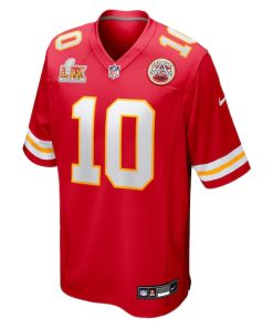 Alternative view of Isiah Pacheco Kansas City Chiefs Nike Super Bowl LIX Game Jersey - Red