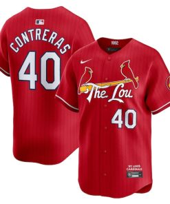 Willson Contreras St. Louis Cardinals Nike 2024 City Connect Limited Player Jersey - Red