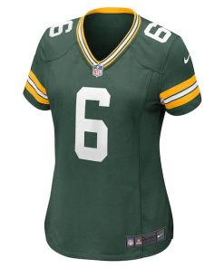 Alternative view of Dallin Leavitt Green Bay Packers Nike Women's Game Player Jersey - Green