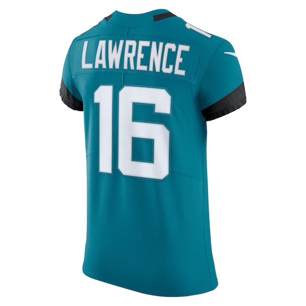 Trevor Lawrence Jacksonville Jaguars Nike Vapor Elite Jersey - Teal/Black - Image 4