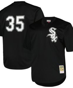 Alternative view of Frank Thomas Chicago White Sox Profile Big & Tall Cooperstown Collection Mesh Batting Practice Jersey - Kelly Green/Black