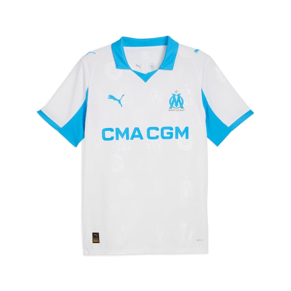 Olympique Marseille Puma 2025/26 Replica Home Jersey - White/Navy - Image 2