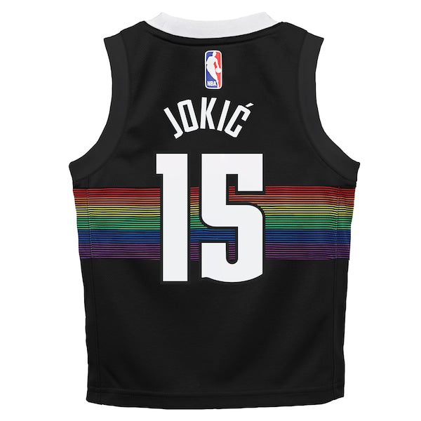 Nikola Joki? Denver Nuggets Nike Preschool 2025/26 City Edition Swingman Jersey - Black - Image 3