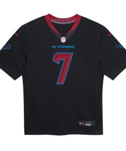 Alternative view of C.J. Stroud Houston Texans Nike Preschool Alternate Player Game Jersey - Navy