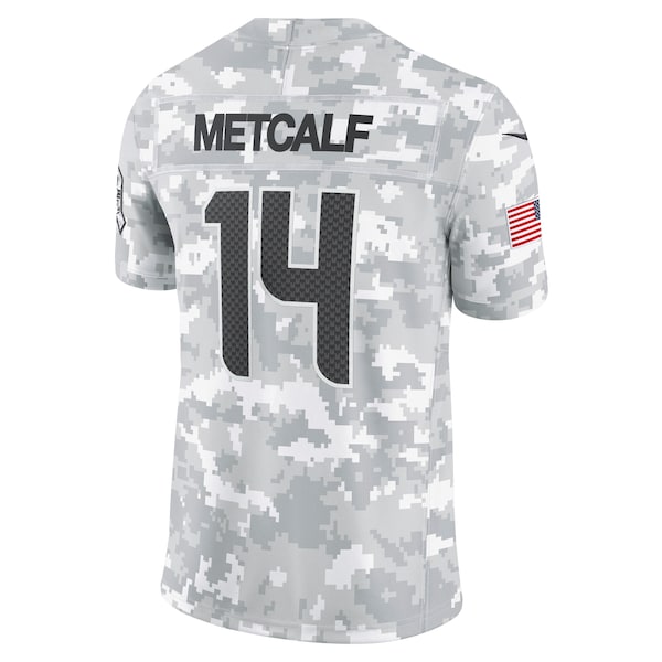 DK Metcalf Seattle Seahawks Nike 2024 Salute to Service Limited Jersey - Arctic Camo - Image 3