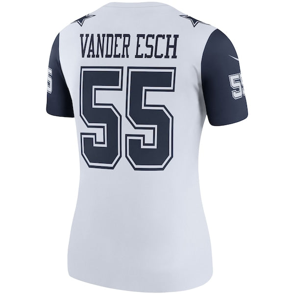 Leighton Vander Esch Dallas Cowboys Nike Women's Color Rush Legend Player Jersey - White/Navy - Image 4