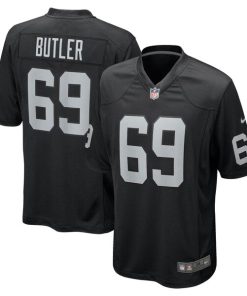 Alternative view of Adam Butler Las Vegas Raiders Nike Team Game Jersey -  Black
