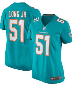 David Long Jr. Miami Dolphins Nike Women's Game Jersey - Aqua