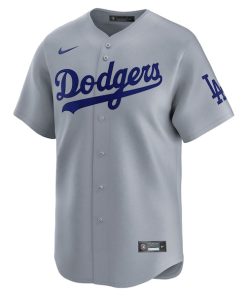 Alternative view of Los Angeles Dodgers Nike  Road Limited Jersey?¨C Gray