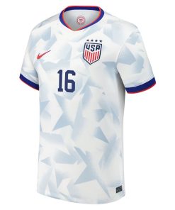 Alternative view of Rose Lavelle USMNT Nike Youth 2025 Home Replica Player Jersey - White