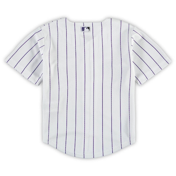 Colorado Rockies Nike Toddler Replica Team Jersey - White - Image 3