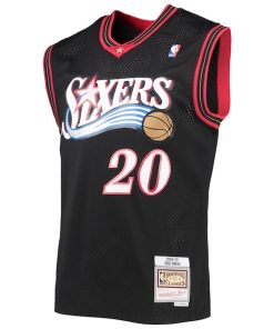 Alternative view of Eric Snow Philadelphia 76ers 2000/01 Hardwood Classics Swingman Jersey - Black