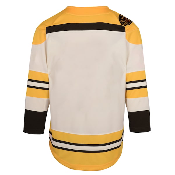 Boston Bruins Youth 100th Anniversary Premier Jersey - Cream - Image 3